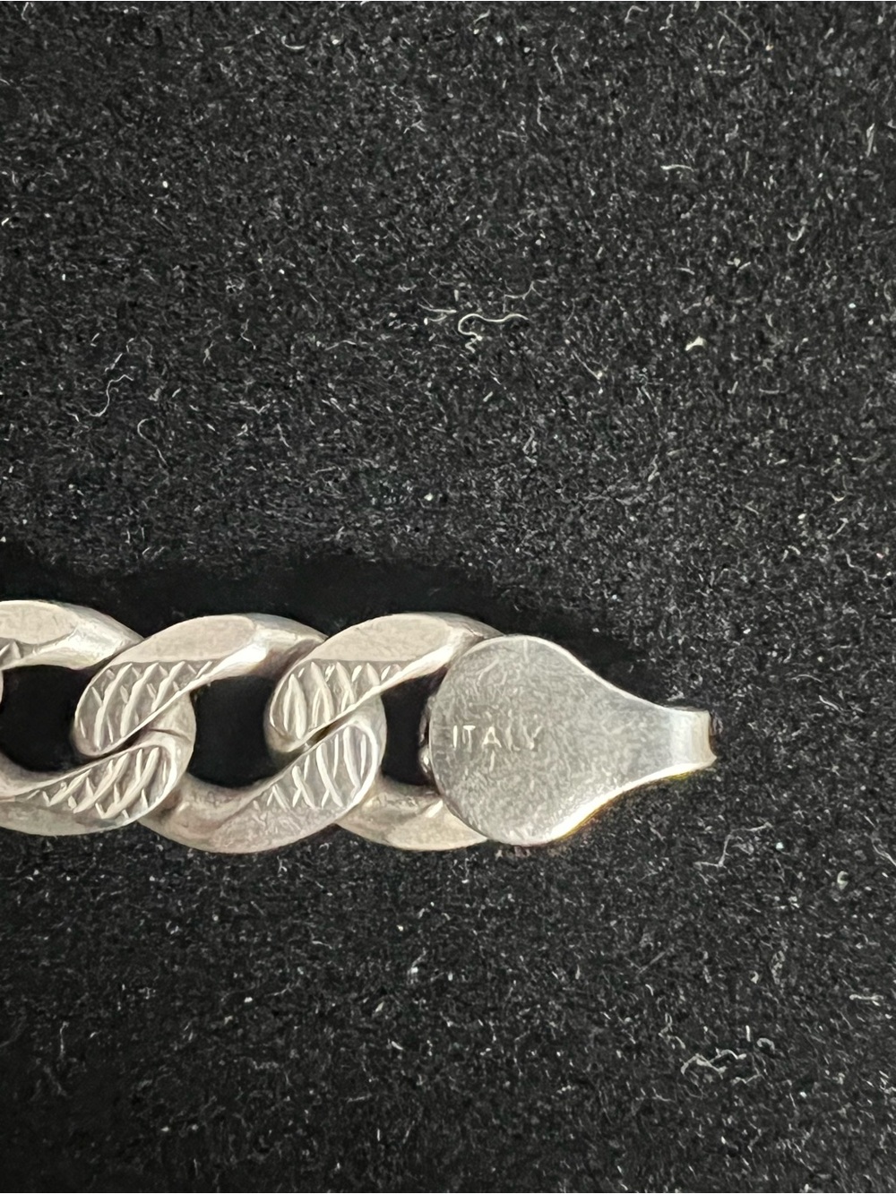 925 STERLING SILVER FIGARO CHAIN.  HEAVY THICK CHUNKY - Picture 3 of 7